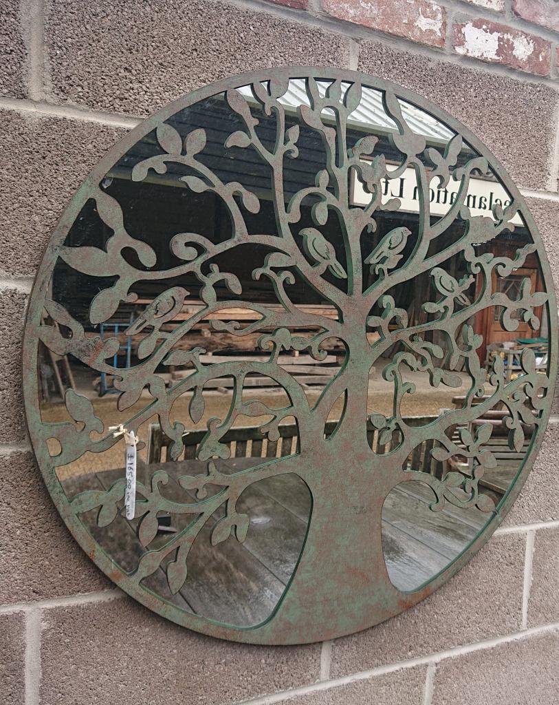 <p>Metal Tree and Birds Mirror</p><p>Suiatable for outside</p><p><span style="color: rgb(80, 80, 80); font-family: Montserrat; font-size: 14px;">H: 94cm W: 94cm D: 2cm</span><br></p><p><br></p>